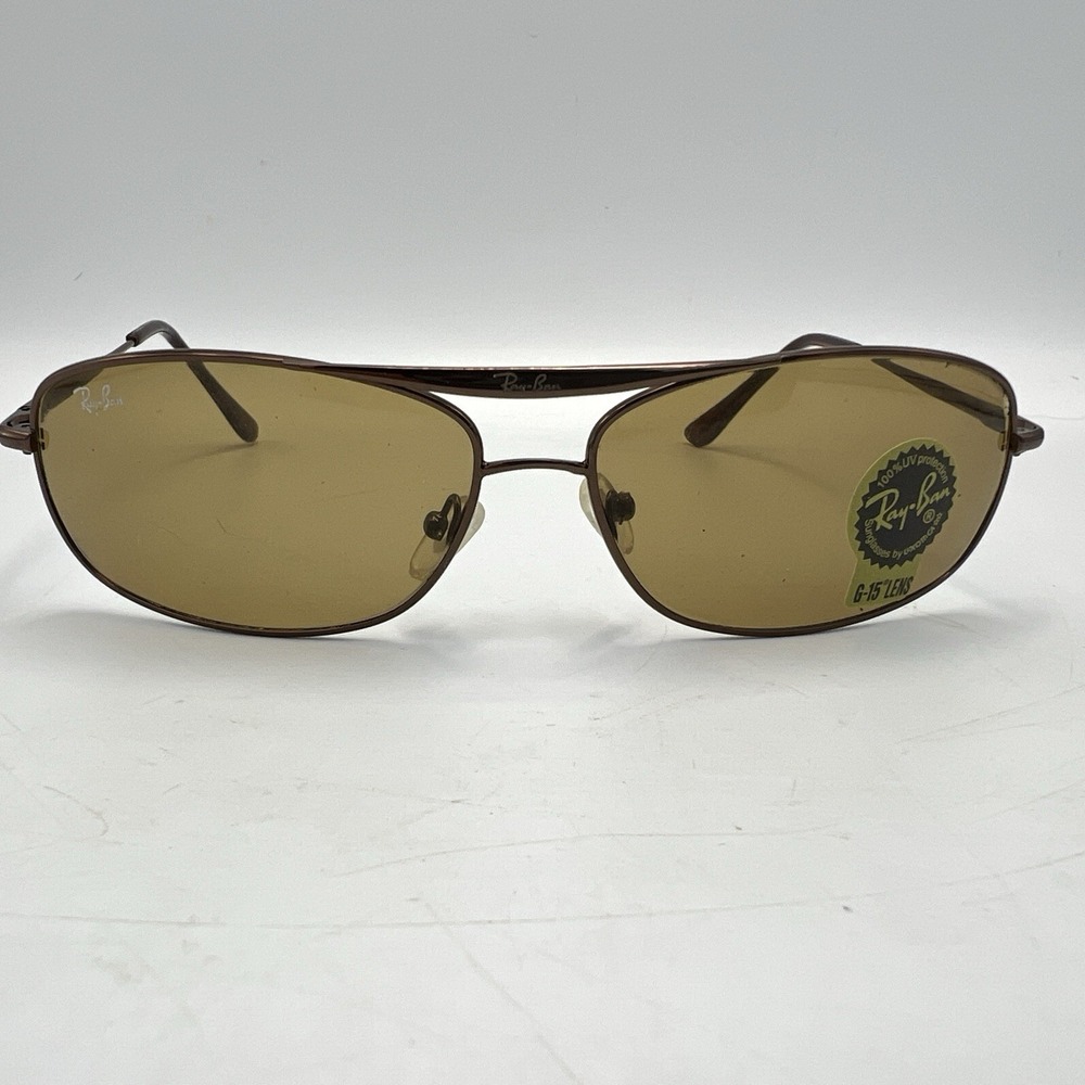 Ray Ban RB 8016 Sunglasses 61-13 G15 Brown‎ Lens Metal
